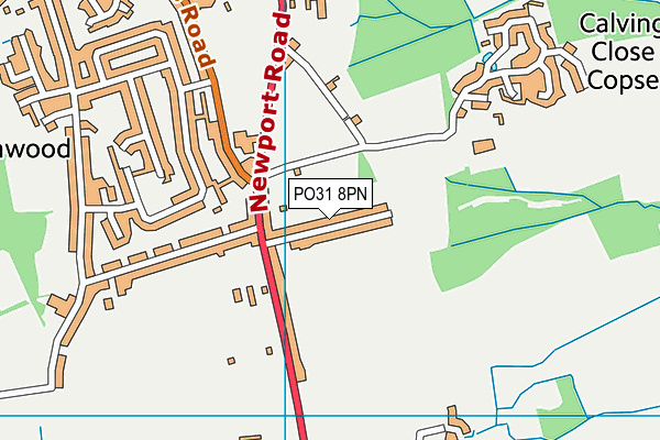 PO31 8PN map - OS VectorMap District (Ordnance Survey) PO31 8PN map - OS VectorMap District (Ordnance Survey)