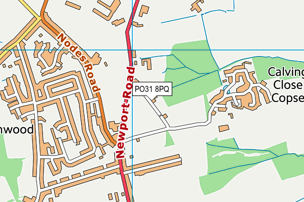 PO31 8PQ map - OS VectorMap District (Ordnance Survey) PO31 8PQ map - OS VectorMap District (Ordnance Survey)