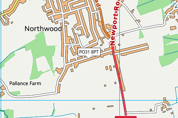 PO31 8PT map - OS VectorMap District (Ordnance Survey) PO31 8PT map - OS VectorMap District (Ordnance Survey)