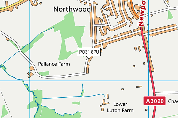 PO31 8PU map - OS VectorMap District (Ordnance Survey) PO31 8PU map - OS VectorMap District (Ordnance Survey)