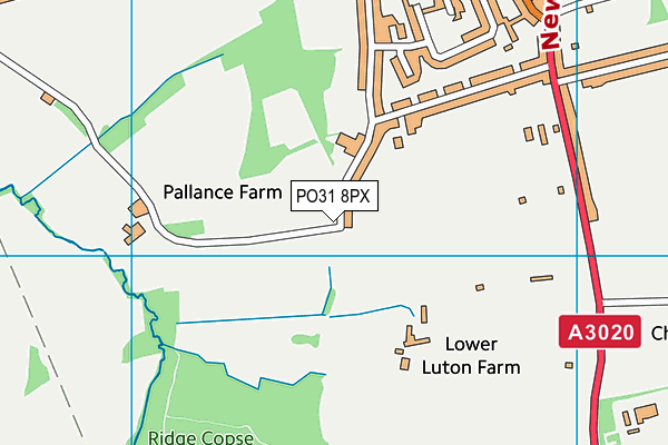 PO31 8PX map - OS VectorMap District (Ordnance Survey) PO31 8PX map - OS VectorMap District (Ordnance Survey)
