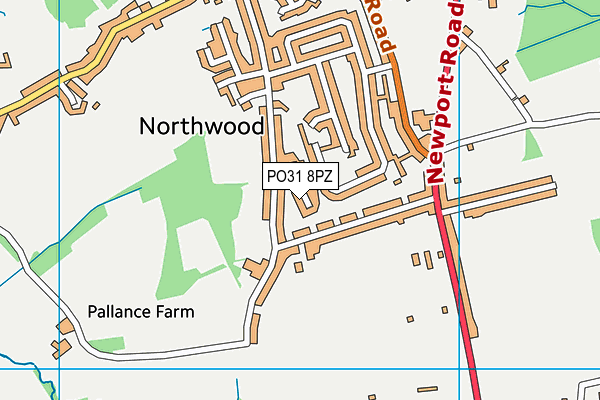 PO31 8PZ map - OS VectorMap District (Ordnance Survey) PO31 8PZ map - OS VectorMap District (Ordnance Survey)