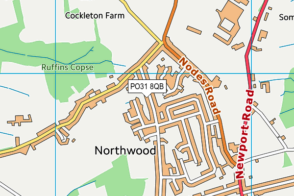 PO31 8QB map - OS VectorMap District (Ordnance Survey) PO31 8QB map - OS VectorMap District (Ordnance Survey)