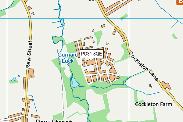PO31 8QE map - OS VectorMap District (Ordnance Survey) PO31 8QE map - OS VectorMap District (Ordnance Survey)