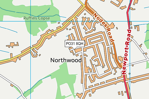 PO31 8QH map - OS VectorMap District (Ordnance Survey) PO31 8QH map - OS VectorMap District (Ordnance Survey)