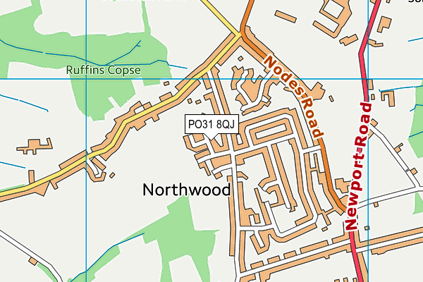 PO31 8QJ map - OS VectorMap District (Ordnance Survey) PO31 8QJ map - OS VectorMap District (Ordnance Survey)