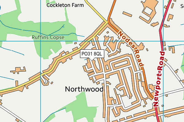 PO31 8QL map - OS VectorMap District (Ordnance Survey) PO31 8QL map - OS VectorMap District (Ordnance Survey)