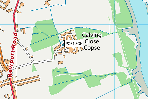 PO31 8QN map - OS VectorMap District (Ordnance Survey) PO31 8QN map - OS VectorMap District (Ordnance Survey)