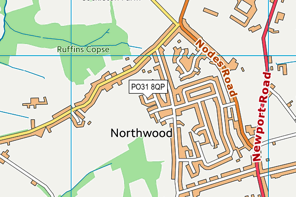 PO31 8QP map - OS VectorMap District (Ordnance Survey) PO31 8QP map - OS VectorMap District (Ordnance Survey)