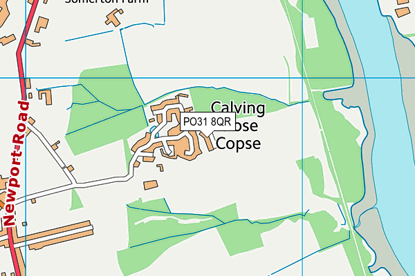 PO31 8QR map - OS VectorMap District (Ordnance Survey) PO31 8QR map - OS VectorMap District (Ordnance Survey)