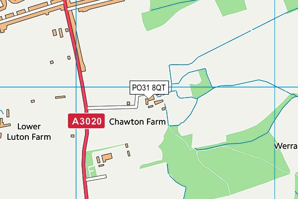 PO31 8QT map - OS VectorMap District (Ordnance Survey) PO31 8QT map - OS VectorMap District (Ordnance Survey)