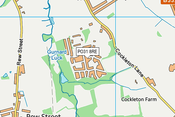 PO31 8RE map - OS VectorMap District (Ordnance Survey) PO31 8RE map - OS VectorMap District (Ordnance Survey)