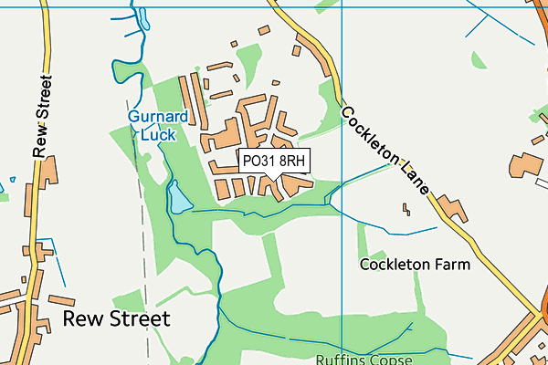 PO31 8RH map - OS VectorMap District (Ordnance Survey) PO31 8RH map - OS VectorMap District (Ordnance Survey)