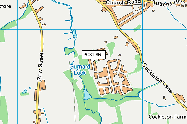 PO31 8RL map - OS VectorMap District (Ordnance Survey) PO31 8RL map - OS VectorMap District (Ordnance Survey)