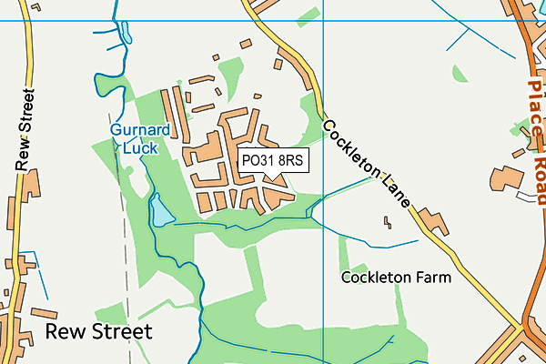 PO31 8RS map - OS VectorMap District (Ordnance Survey)