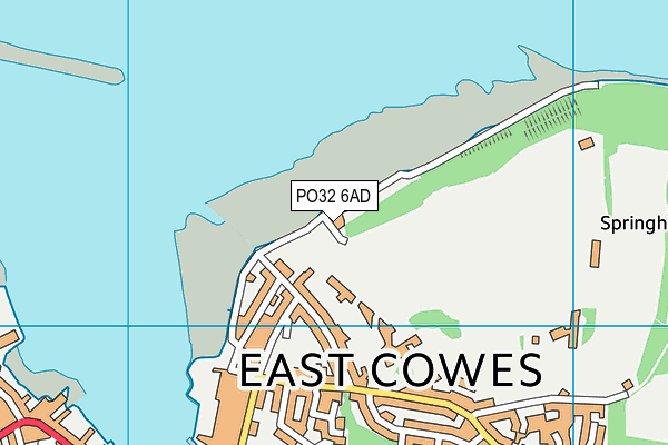 PO32 6AD map - OS VectorMap District (Ordnance Survey)