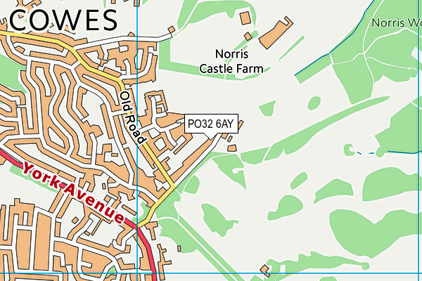 PO32 6AY map - OS VectorMap District (Ordnance Survey)