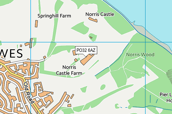 PO32 6AZ map - OS VectorMap District (Ordnance Survey) PO32 6AZ map - OS VectorMap District (Ordnance Survey)