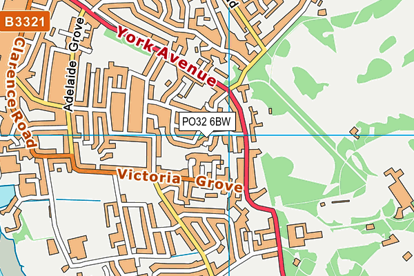 PO32 6BW map - OS VectorMap District (Ordnance Survey) PO32 6BW map - OS VectorMap District (Ordnance Survey)