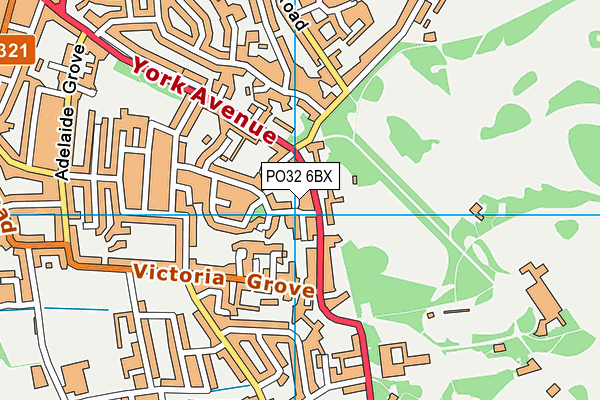 PO32 6BX map - OS VectorMap District (Ordnance Survey) PO32 6BX map - OS VectorMap District (Ordnance Survey)