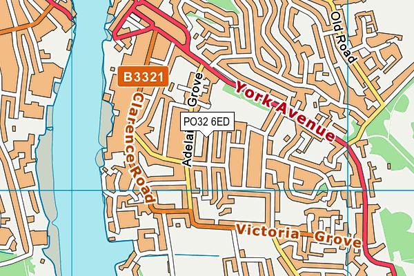 PO32 6ED map - OS VectorMap District (Ordnance Survey) PO32 6ED map - OS VectorMap District (Ordnance Survey)