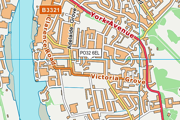PO32 6EL map - OS VectorMap District (Ordnance Survey) PO32 6EL map - OS VectorMap District (Ordnance Survey)