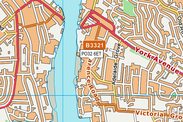 PO32 6ET map - OS VectorMap District (Ordnance Survey) PO32 6ET map - OS VectorMap District (Ordnance Survey)
