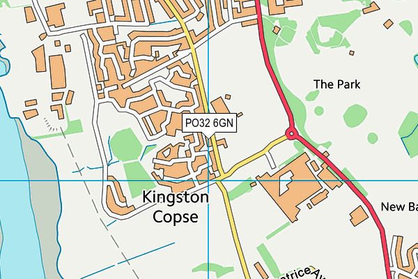 PO32 6GN map - OS VectorMap District (Ordnance Survey)