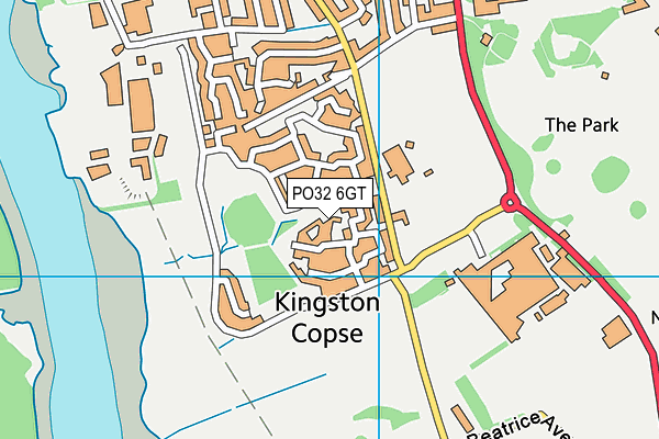 PO32 6GT map - OS VectorMap District (Ordnance Survey)