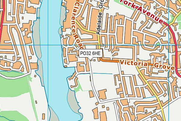 PO32 6HE map - OS VectorMap District (Ordnance Survey) PO32 6HE map - OS VectorMap District (Ordnance Survey)