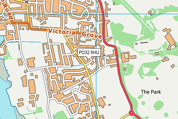 PO32 6HU map - OS VectorMap District (Ordnance Survey) PO32 6HU map - OS VectorMap District (Ordnance Survey)