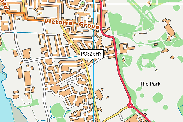 PO32 6HY map - OS VectorMap District (Ordnance Survey) PO32 6HY map - OS VectorMap District (Ordnance Survey)