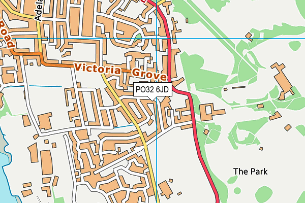PO32 6JD map - OS VectorMap District (Ordnance Survey) PO32 6JD map - OS VectorMap District (Ordnance Survey)
