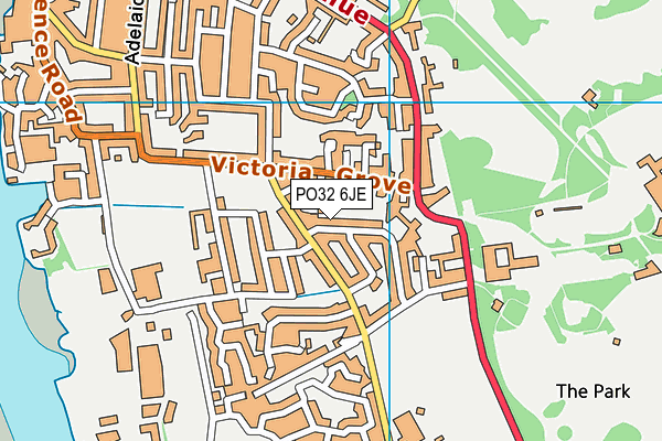 PO32 6JE map - OS VectorMap District (Ordnance Survey) PO32 6JE map - OS VectorMap District (Ordnance Survey)