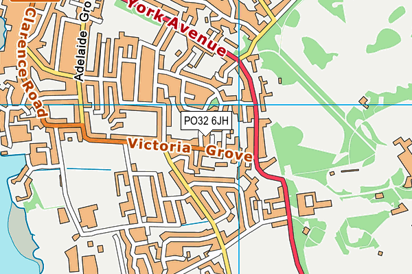 PO32 6JH map - OS VectorMap District (Ordnance Survey) PO32 6JH map - OS VectorMap District (Ordnance Survey)