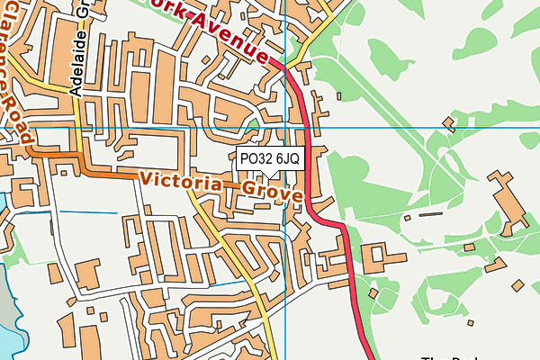 PO32 6JQ map - OS VectorMap District (Ordnance Survey) PO32 6JQ map - OS VectorMap District (Ordnance Survey)