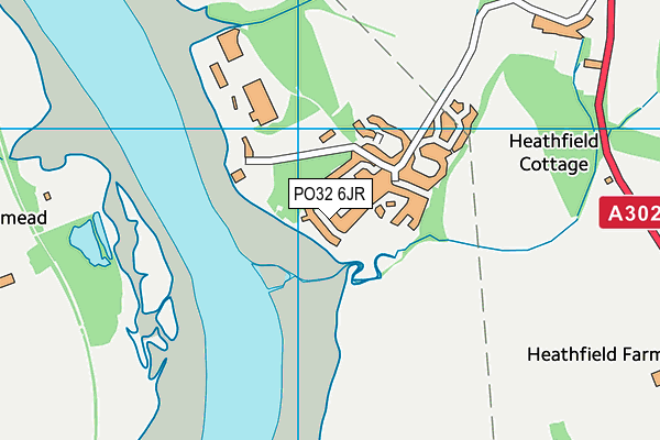 PO32 6JR map - OS VectorMap District (Ordnance Survey) PO32 6JR map - OS VectorMap District (Ordnance Survey)