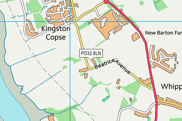 PO32 6LN map - OS VectorMap District (Ordnance Survey) PO32 6LN map - OS VectorMap District (Ordnance Survey)