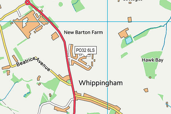 PO32 6LS map - OS VectorMap District (Ordnance Survey) PO32 6LS map - OS VectorMap District (Ordnance Survey)