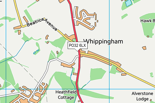 PO32 6LX map - OS VectorMap District (Ordnance Survey) PO32 6LX map - OS VectorMap District (Ordnance Survey)