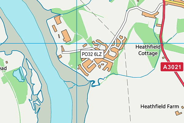 PO32 6LZ map - OS VectorMap District (Ordnance Survey) PO32 6LZ map - OS VectorMap District (Ordnance Survey)