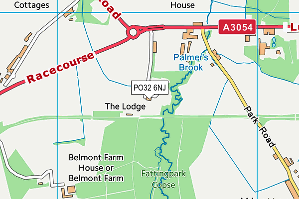 PO32 6NJ map - OS VectorMap District (Ordnance Survey)