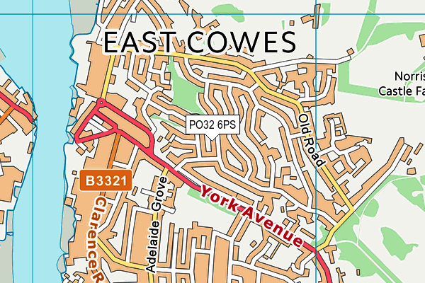 PO32 6PS map - OS VectorMap District (Ordnance Survey)