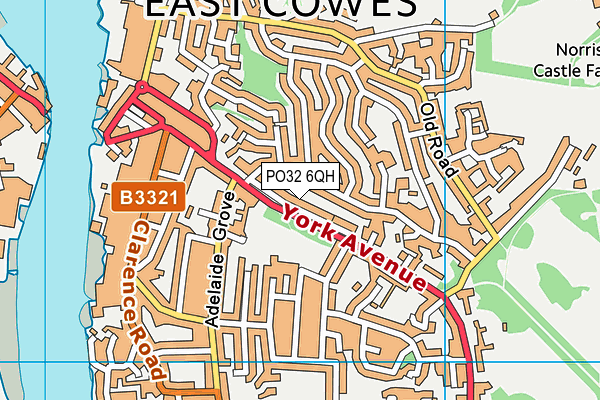 PO32 6QH map - OS VectorMap District (Ordnance Survey)