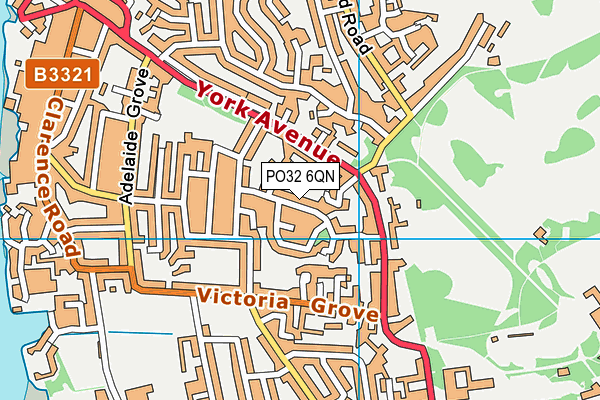 PO32 6QN map - OS VectorMap District (Ordnance Survey)