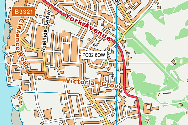PO32 6QW map - OS VectorMap District (Ordnance Survey) PO32 6QW map - OS VectorMap District (Ordnance Survey)
