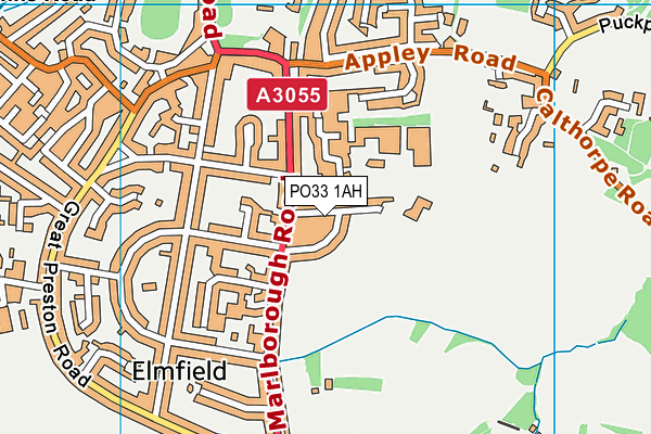 PO33 1AH map - OS VectorMap District (Ordnance Survey) PO33 1AH map - OS VectorMap District (Ordnance Survey)