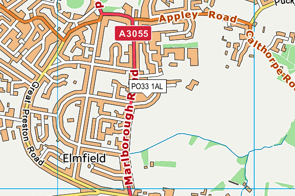 PO33 1AL map - OS VectorMap District (Ordnance Survey) PO33 1AL map - OS VectorMap District (Ordnance Survey)