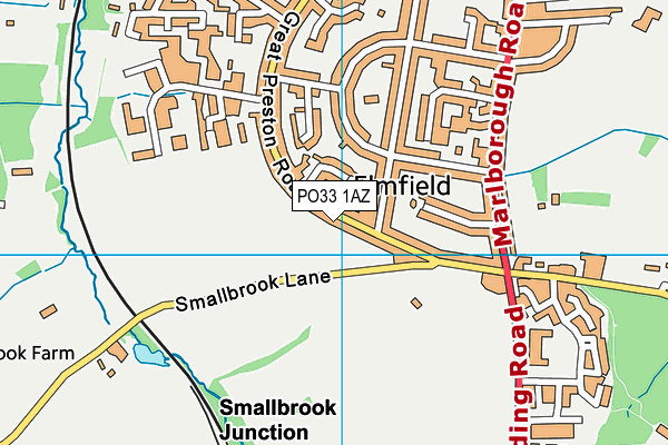 PO33 1AZ map - OS VectorMap District (Ordnance Survey) PO33 1AZ map - OS VectorMap District (Ordnance Survey)