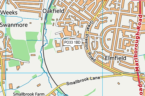 PO33 1BD map - OS VectorMap District (Ordnance Survey) PO33 1BD map - OS VectorMap District (Ordnance Survey)